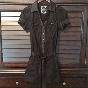 Guess Jeans Black Shirt Dress